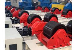 China Rubber Tyre Conventional Welding Rotator Fixed Turning Roller Bed 60t Tank Vessel supplier