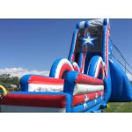 Customized Size Commercial Outdoor Inflatable Slide With Silk Printing