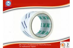 China OEM White Printing BOPP Packaging Tape For Box Packing 36mm - 60mm Width supplier