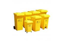 China Rectangular Hospital Foot Pedal Garbage Bin Stepping Trash Can Waste Dustbin supplier