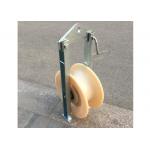 Single Nylon Sheave Stringing Wire Rope Pulley Blocks for sale