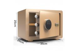 China Digital Lock Security Strong Cabinet Black Safe Box For Home Office supplier