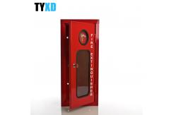 China Lockable Weatherproof Fire Extinguisher Cabinets Cold Rolled Steel Made supplier