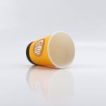 Printing Single Wall Paper Cups Customized Hot Coffee Paper Cup With Lid