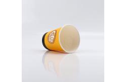 China Printing Single Wall Paper Cups Customized Hot Coffee Paper Cup With Lid supplier