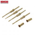 Custom Brass Terminal Pin For Plug CNC Turning Lathe Pogo Pins Connector for sale