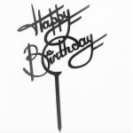 Creative Acrylic Vertical Happy Birthday Cake Topper Happy Birthday Cupcake Toppers