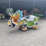 Custom Animatronic Dinosaur Ride On Natural Color for Theme Park for sale