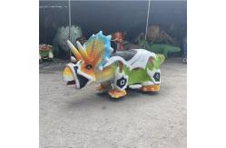 China Coin Control Walking Dinosaur Rides , Animatronic Dino Ride On supplier