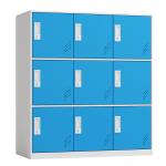 9 Doors School Stadium Metal Storage Half Height Locker for Children for sale