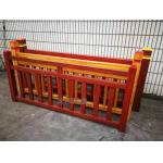 Customized Fiberglass Wood Grain Handrail Or Fence For Garden And Landscape for sale