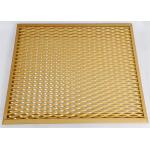 With Frame Yellow Color Expanded Metal Mesh For Decoration Project for sale