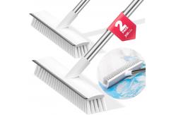 China Long Handle Grout Scrubber Brush ABS Material 2 In 1 Design supplier