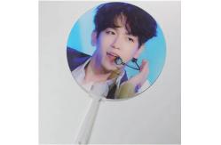 China Custom printed Plastic 0.6mm PET 3D Lenticular Custom Printed Hand Fan supplier