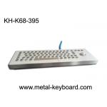 Standalone Stainless Steel Ruggedized Keyboard , Industrial Desktop Keyboard with Trackball for sale