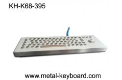 China Standalone Stainless Steel Ruggedized Keyboard , Industrial Desktop Keyboard with Trackball supplier
