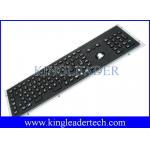 103 Keys Kiosk Black Metal Keyboard With Trackball For Panel Mount