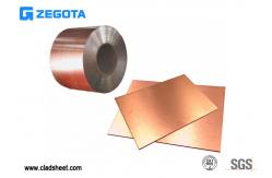China High Elongation Copper Clad Sheet Perfect Surface Good Bending Resistance supplier