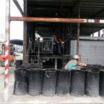 Top Open Bitumen Drum Melter Electric Hoist Drum Zero Loss No Pollution for sale