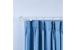 China 28MM Matte Stereoscopic Crystal Curtain Finial With Curtain Rod Set supplier