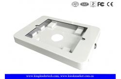 China White or Matt Black Ipad Kiosk Stand Case With Rugged Metal Holder supplier