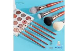 China 29pcs Luxury Makeup Brushes Set With Spiral Coil Rose Gold Brass Ferrule supplier