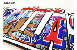 China China Hotfix Custom Embroidered Patches Iron On Transfer For Hoodies supplier