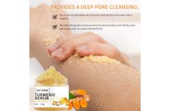 China Foaming Organic Sugar Turmeric Body Scrub 3 Years Shelf Life supplier