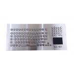 Dual PS2 Industrial Metal Mechanical Keyboard With Trackpad Front Panel Mount for sale