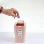 1.5L Desk Plastic Dustbin For Schools Toilet Waste Management