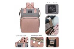 China Custom Mummy Maternity Baby Diaper Bag Large Capacity Travel Backpack With Changing supplier