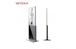 China 55 Inch Touch Screen LCD Advertising Player , Digital Ad Display Floor Stand supplier