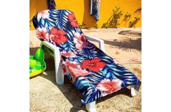 China Roll Packaging And Mesh Bag Custom Beach Towel With Digital Printing supplier