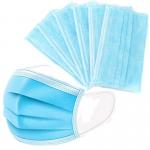 High Breathability Blue Medical Face Mask With Splash Repellant Barrier for sale