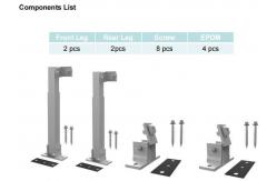 China EMC Stainless Steel Solar Panel Mounts Hook Brackets VSL 4 Energy System supplier