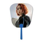 17x17cm 3D Round Shape Hand Fan 3D Custom Lenticular Printing For Advertisement