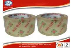 China OEM Printed Single Sided Crystal Clear Packing Tape For Carton Sealing supplier