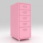 Home Under Table 5 Drawers Mobile Metal File Cabinet for sale