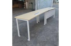 China Rectangular Wooden Curved Desktop Office CEO Meeting Room Office Training Table supplier