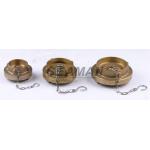 Instanteneous / Storz / NST Brass Fire Hose Blanking Cap With Chain for sale