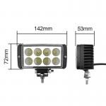 24W Spot/Flood Beam LED Working Light Driving Lights