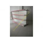Supermarket Merchandise Metal Gondola Display Floor Stand / Pegboard Shelving for sale