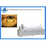 PCB Size 50-700mm Heating Reflow Oven Machine 10 hot air circulation heating zones for sale