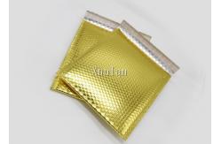 China 6x10 Shiny Gold Metallic Bubble Mailers Waterproof Tear Resistant For Shipping supplier