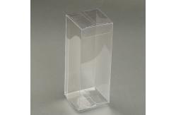 China Clear 1mm Square Plastic Box Packaging PETG Threaded Individual Macaron Box supplier