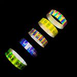 Custom Fashionable Glitter Party Wristbands Smoothable Soft Skin-Friendly Shiny Laser Bracelet Writsband for sale