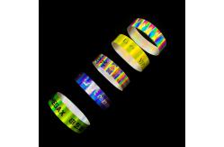 China Custom Fashionable Glitter Party Wristbands Smoothable Soft Skin-Friendly Shiny Laser Bracelet Writsband supplier