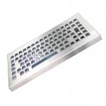 Industrial Desktop Waterproof Vandalproof Stainless Steel Metal Keyboard with 12 Function Keys