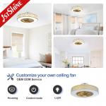 6 Speed 20 Inch Wind Deflector Dimming LED Ceiling Fan