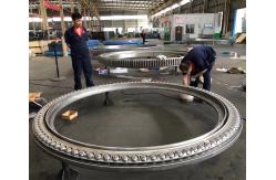 China Triple Row Rubber Seal 42CrMo4V Geared Slewing Ring And Stacker Bearing Factory supplier